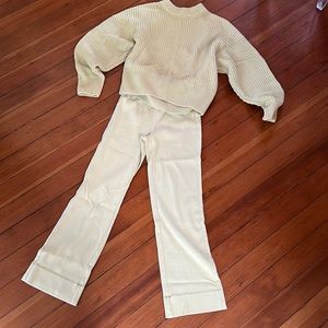 Everlane coordinated sweater (Medium) and lounge pant (XSmall)